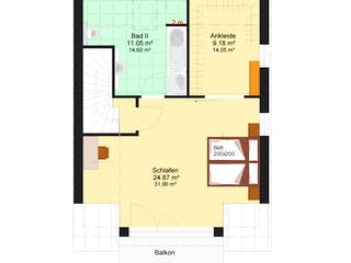 Fertighaus Kamila 196 von Klaus Kowalski Immobilien, Satteldach-Klassiker Grundriss 2