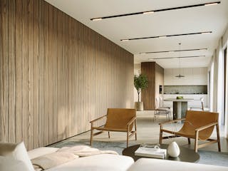 Fertighaus Mehrfamilienhaus More 7.1 von KAMPA - Mehrfamilienhäuser Schlüsselfertig ab 2060242€, Cubushaus Innenansicht 1