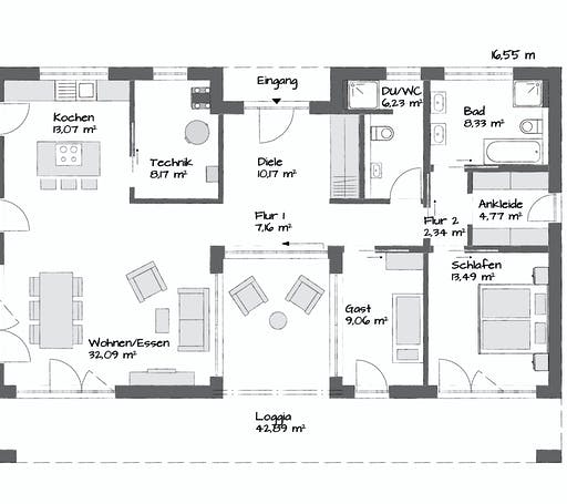 Kampa Claron 2.1150 Floorplan 1