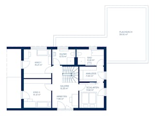 Fertighaus Concept 5 von KAMPA Schlüsselfertig ab 598464€, Satteldach-Klassiker Grundriss 2