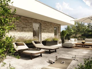 Fertighaus Concept 8 von KAMPA Schlüsselfertig ab 1114890€, Cubushaus Außenansicht 3