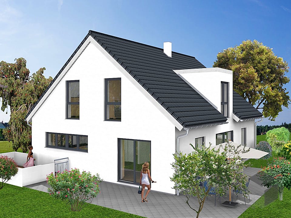 Einfamilienhaus mit Einliegerwohnung - Hanglage von KAMPA Außenansicht