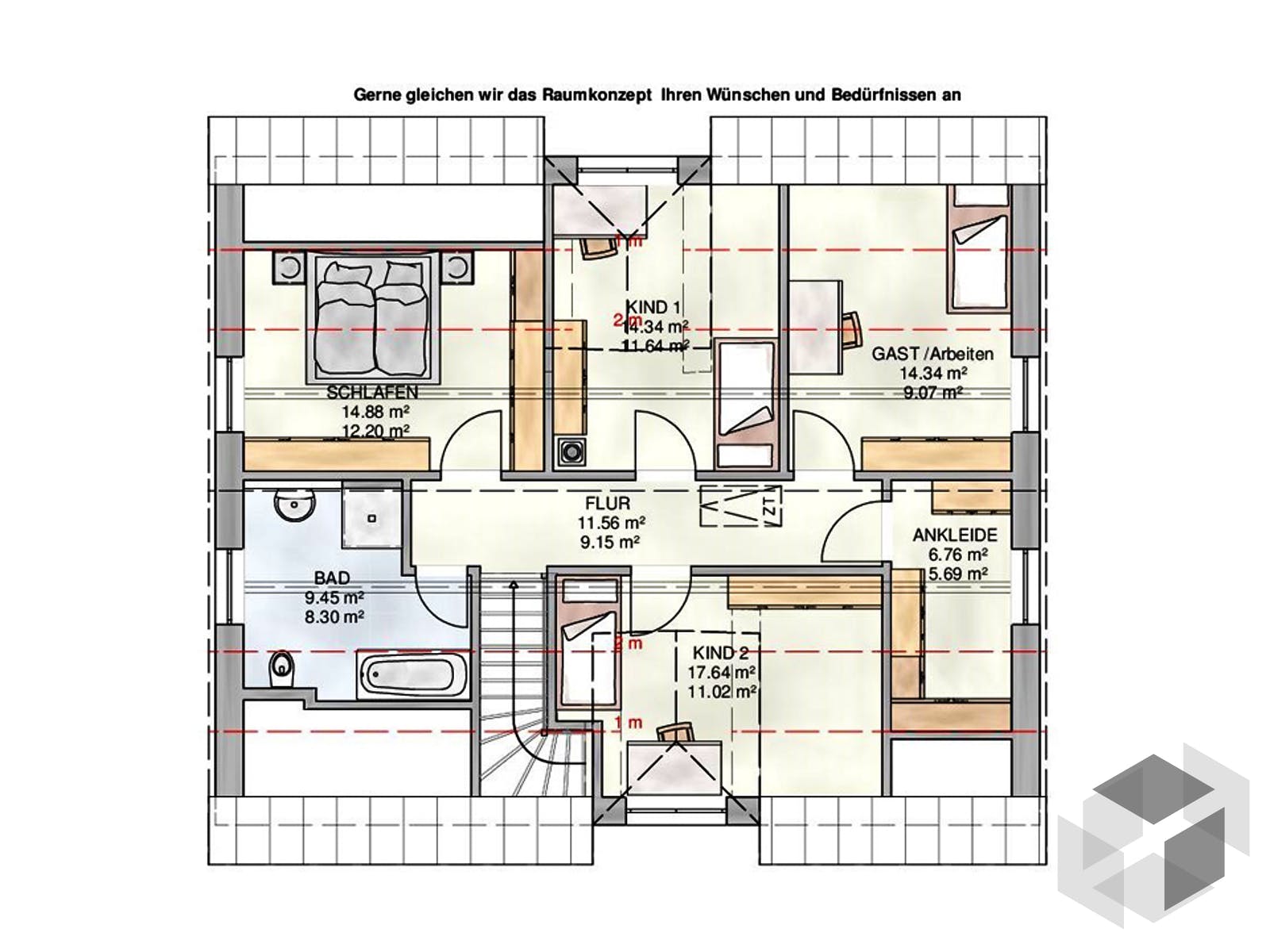 Zweifamilienhaus Mehrgenerationenhaus von KAMPA