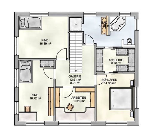 Kampa - EFH Walmdach Floorplan 2