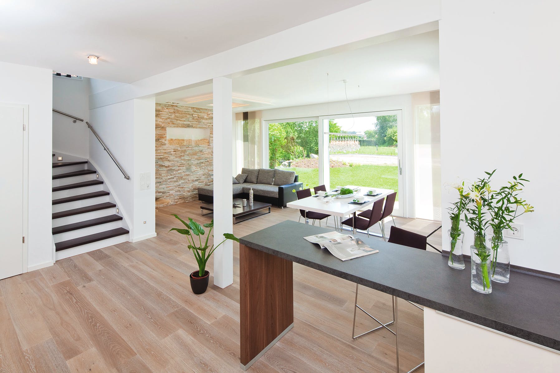 Fertighaus LANOS 2.1470 von KAMPA Schlüsselfertig ab 550840€, Satteldach-Klassiker Innenansicht 1