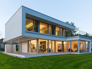 Fertighaus KUBOS 1.2200 von KAMPA Schlüsselfertig ab 1178176€, Cubushaus Außenansicht 2