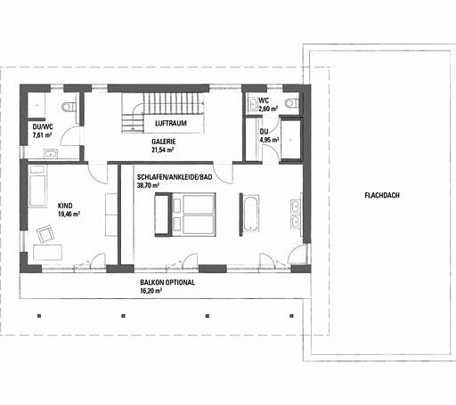 Fertighaus SETROS 2.1940 von KAMPA Schlüsselfertig ab 743197€, Stadtvilla Grundriss 2