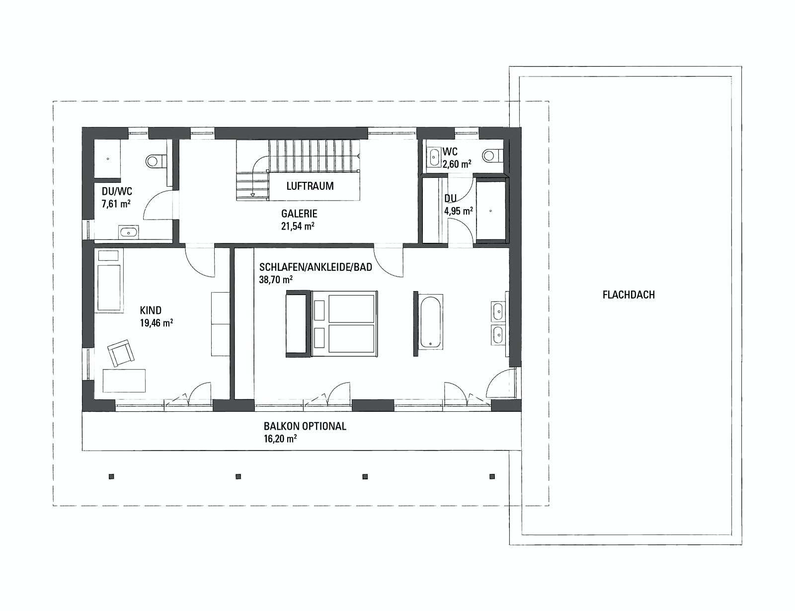 Fertighaus SETROS 2.1940 von KAMPA Schlüsselfertig ab 846031€, Stadtvilla Grundriss 2
