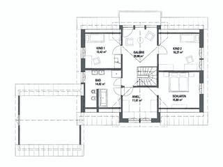 Fertighaus TRITOS 1.1927 von KAMPA, Fachwerk Grundriss 2