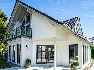 Fertighaus MAGOS - MH Mannheim von KAMPA Schlüsselfertig ab 774981€, Satteldach-Klassiker Außenansicht 2