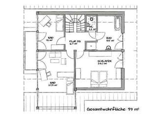 Fertighaus MAGOS 3.1840 von KAMPA Schlüsselfertig ab 717152€, Satteldach-Klassiker Grundriss 2