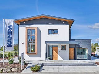 Fertighaus LANOS 5.1620 von KAMPA Schlüsselfertig ab 801251€, Satteldach-Klassiker Außenansicht 2