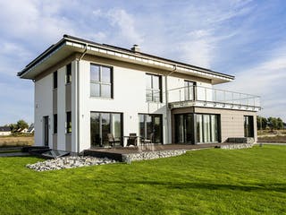 Fertighaus SETROS 3.2140 von KAMPA Schlüsselfertig ab 747880€, Stadtvilla Außenansicht 2