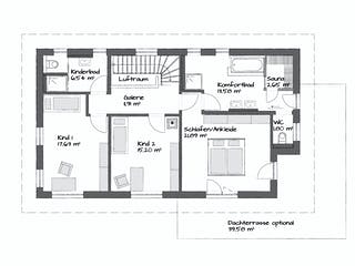 Fertighaus SETROS 3.2140 von KAMPA Schlüsselfertig ab 747880€, Stadtvilla Grundriss 2