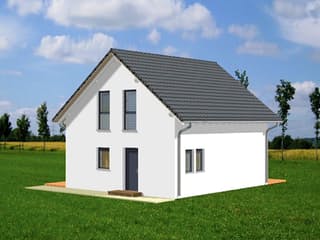 Fertighaus Kastanienweg von Ludwig Andrä Holzbau Schlüsselfertig ab 211506€, Satteldach-Klassiker Außenansicht 2