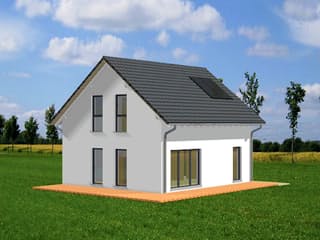 Fertighaus Kastanienweg von Ludwig Andrä Holzbau Schlüsselfertig ab 211506€, Satteldach-Klassiker Außenansicht 3