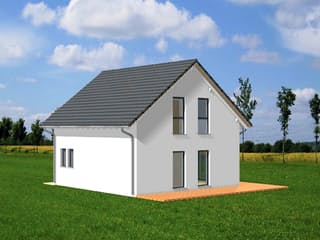 Fertighaus Kastanienweg von Ludwig Andrä Holzbau Schlüsselfertig ab 211506€, Satteldach-Klassiker Außenansicht 4