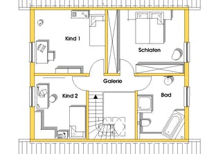 Kathrin (KfW-Effizienzhaus 40) Grundriss