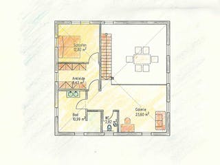 Fertighaus Kautz von Becker 360 Schlüsselfertig ab 339400€, Stadtvilla Grundriss 2