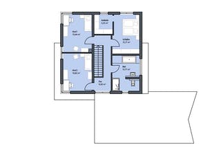 Massivhaus Illner von KBS Bau, Stadtvilla Grundriss 2