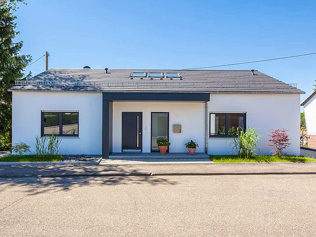 Massivhaus Nolte von KBS Bau, Cubushaus Außenansicht 2