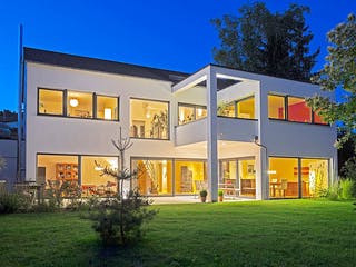 Massivhaus Nolte von KBS Bau, Cubushaus Außenansicht 3