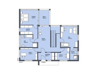 Massivhaus Nolte von KBS Bau, Cubushaus Grundriss 2
