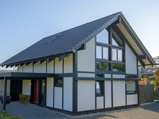 Fertighaus KD-Haus 130 (inacitve) von KD-Haus Schlüsselfertig ab 318450€, Fachwerk Außenansicht 1