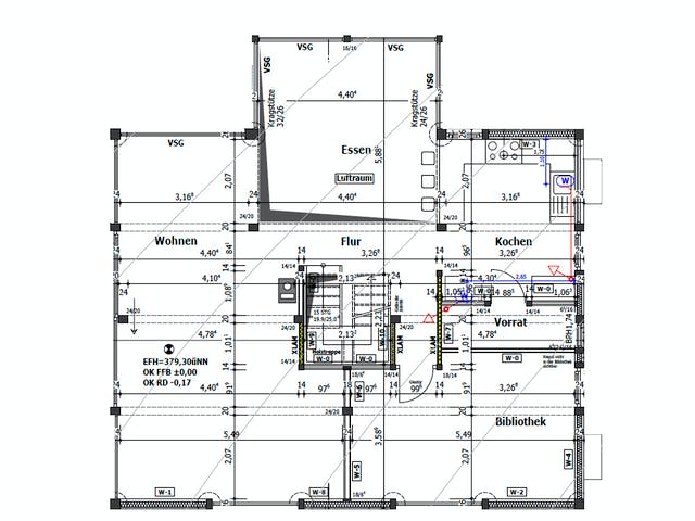 Fertighaus KD-Haus 184 (inacitve) von KD-Haus Schlüsselfertig ab 369820€, Fachwerk Grundriss 1