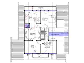 Fertighaus KD-Haus 190 (inacitve) von KD-Haus Schlüsselfertig ab 384850€, Fachwerk Grundriss 2