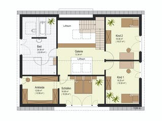 Fertighaus Haus Bad Vilbel von Keitel-Haus Schlüsselfertig ab 544691€, Satteldach-Klassiker Grundriss 2