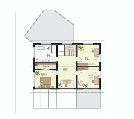 Fertighaus Haus Brettheim von Keitel-Haus Schlüsselfertig ab 397400€, Satteldach-Klassiker Grundriss 2