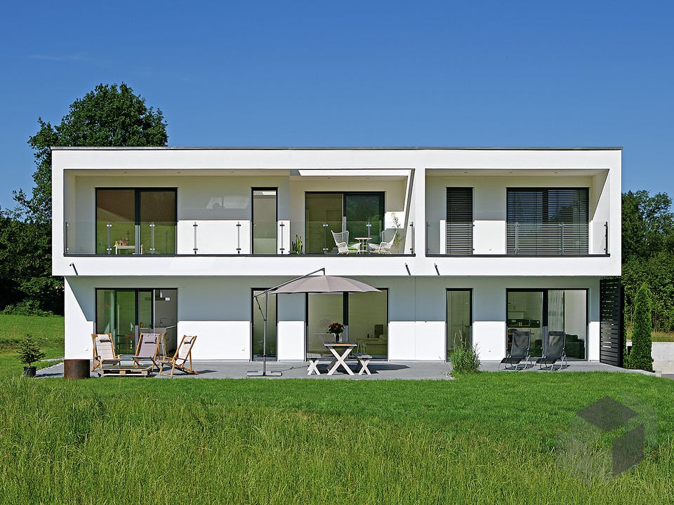 Fertighaus Haus Ehrenbach von Keitel-Haus Schlüsselfertig ab 517600€, Cubushaus Außenansicht 1