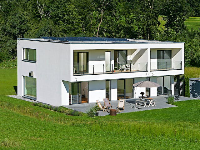 Fertighaus Haus Ehrenbach von Keitel-Haus Schlüsselfertig ab 517600€, Cubushaus Außenansicht 2
