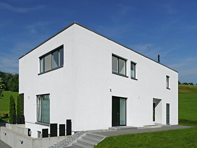 Fertighaus Haus Ehrenbach von Keitel-Haus Schlüsselfertig ab 648586€, Cubushaus Außenansicht 3