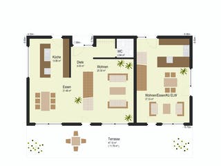 Fertighaus Haus Ehrenbach von Keitel-Haus Schlüsselfertig ab 648586€, Cubushaus Grundriss 1