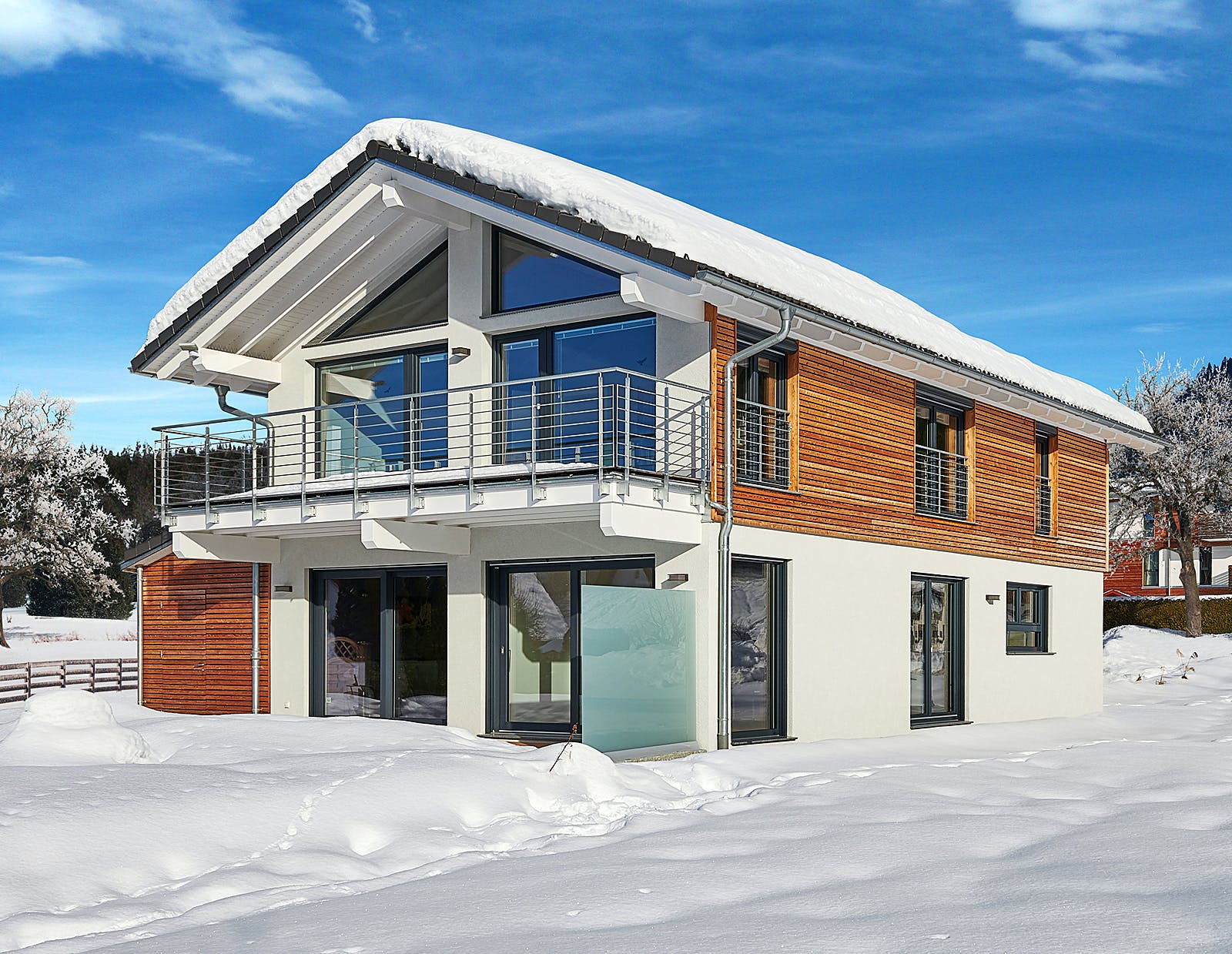 Fertighaus Haus Kofelblick von Keitel-Haus Schlüsselfertig ab 314850€, Satteldach-Klassiker Außenansicht 1