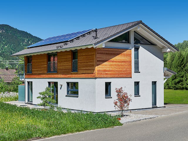 Fertighaus Haus Kofelblick von Keitel-Haus Schlüsselfertig ab 399321€, Satteldach-Klassiker Außenansicht 3