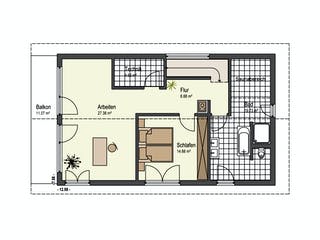 Fertighaus Haus Kofelblick von Keitel-Haus Schlüsselfertig ab 399321€, Satteldach-Klassiker Grundriss 2