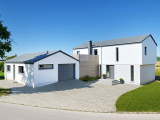 Fertighaus Haus Landhege von Keitel-Haus Schlüsselfertig ab 600742€, Satteldach-Klassiker Außenansicht 1