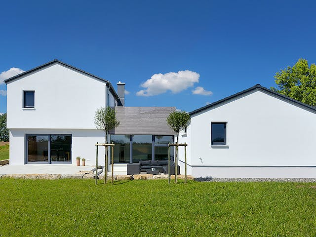 Fertighaus Haus Landhege von Keitel-Haus Schlüsselfertig ab 600742€, Satteldach-Klassiker Außenansicht 2