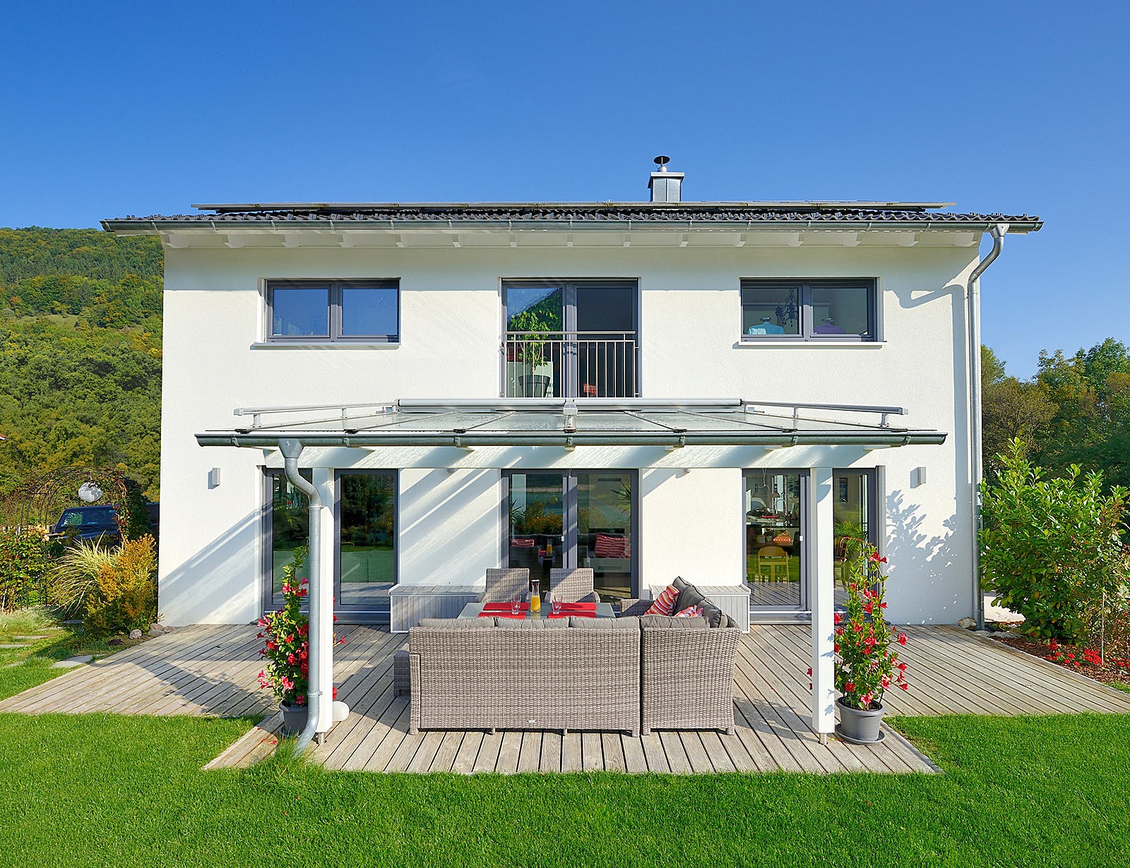 Fertighaus Haus Mühlwiesen von Keitel-Haus Schlüsselfertig ab 308600€, Satteldach-Klassiker Außenansicht 2