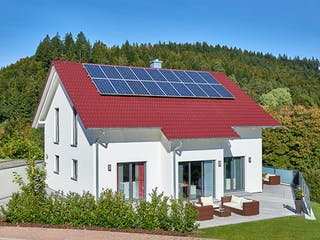 Fertighaus Haus Schwalbenweg von Keitel-Haus Schlüsselfertig ab 394500€, Satteldach-Klassiker Außenansicht 1