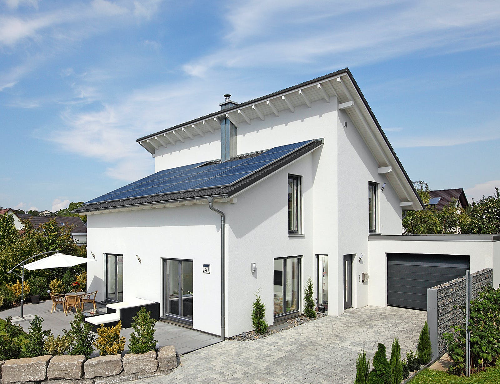 Fertighaus Haus Stromberg von Keitel-Haus Schlüsselfertig ab 301900€, Pultdachhaus Außenansicht 1