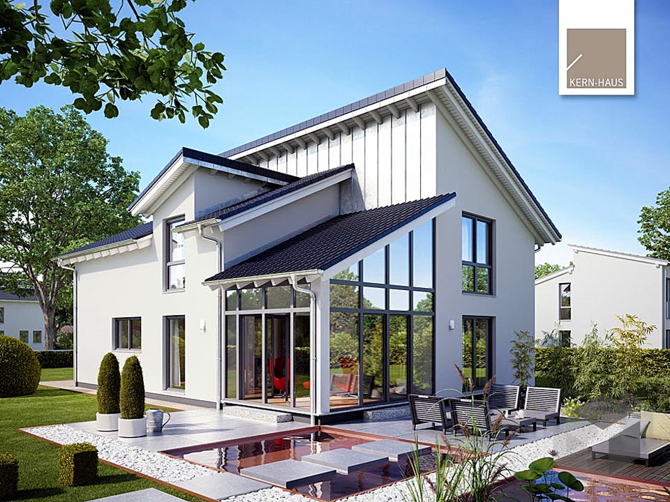 Architektenhaus Akzent von Kern-Haus Außenansicht