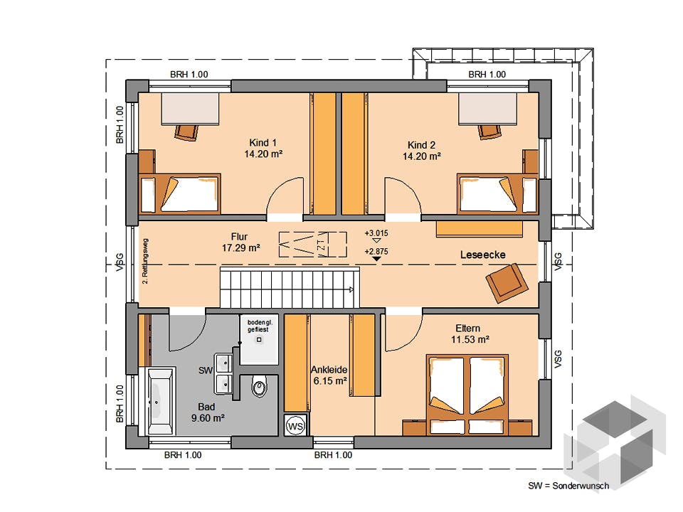 Architektenhaus Allea von Kern-Haus Grundriss