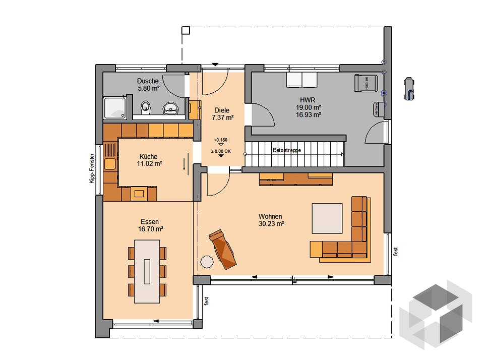 Architektenhaus Elea von Kern-Haus Grundriss