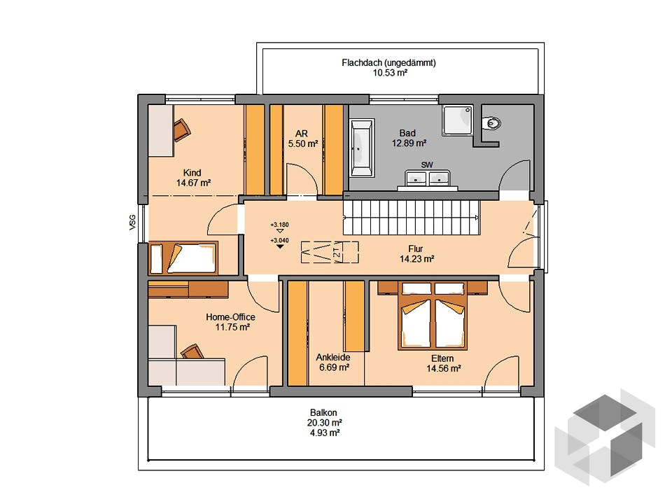 Architektenhaus Elea von Kern-Haus Grundriss