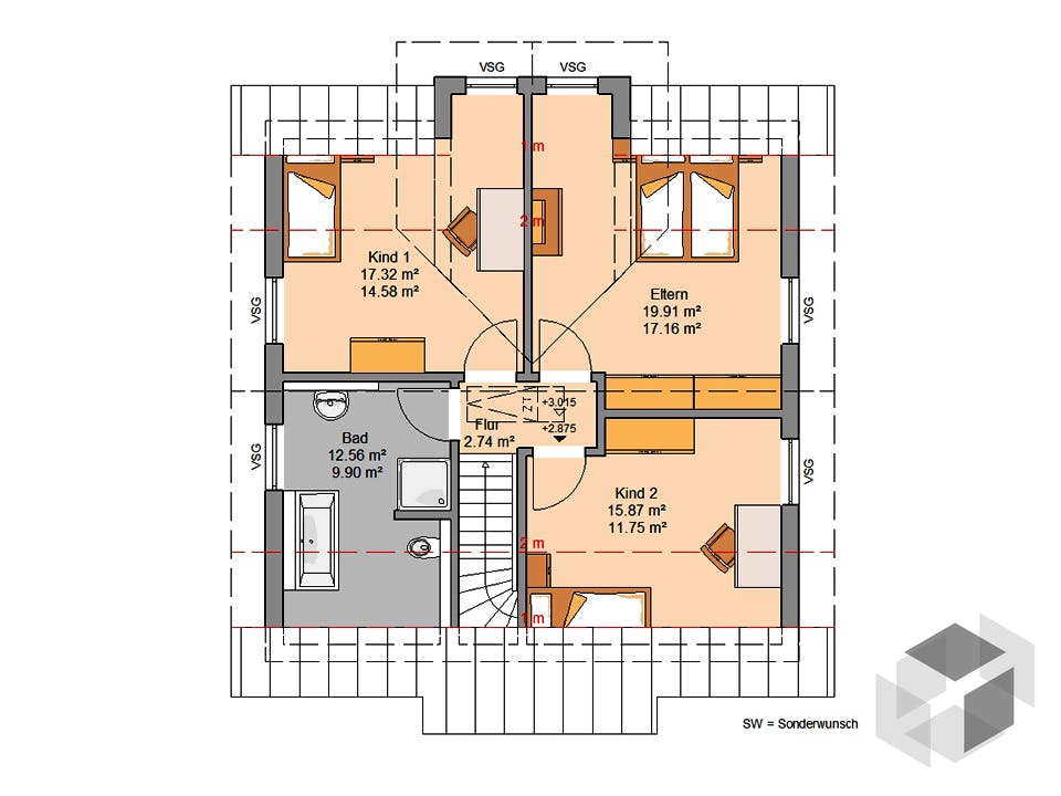 Architektenhaus Esprit von Kern-Haus Grundriss