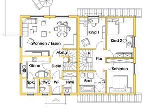 Kerstin 1 (KfW-Effizienzhaus 40) Grundriss